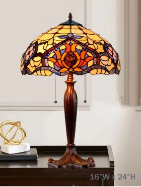 Hand-Made Stained Glass Lamp